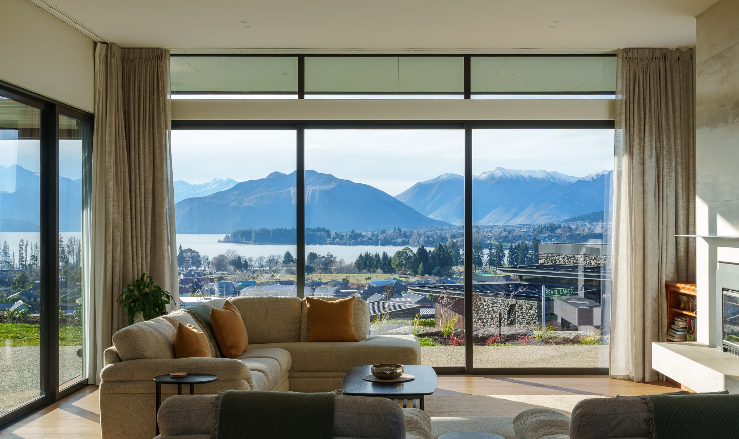 Interior shot with view